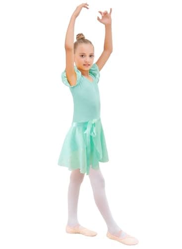EQSJIU Removable Skirt Ballet Leotard Dance Outfit for Girls 2-12 Years