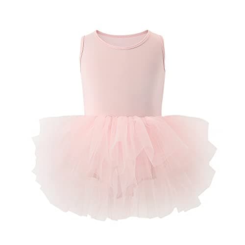 Tutu.kk Girls' 4-Layer Ballet Tutu Leotard (12 Months - 7 Years)
