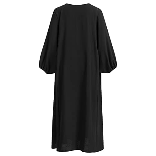 IMEKIS Women Muslim Abaya Maxi Dress
