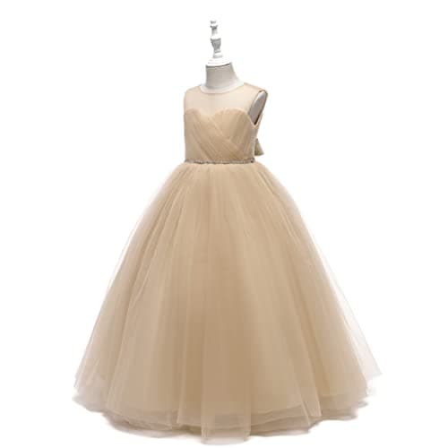 Glamulice Long A-Line Maxi Flower Girl Holiday Dress
