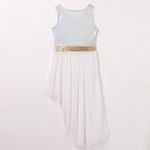 IBAKOM Women's Metallic Tank Top & Skirt Worship Dress