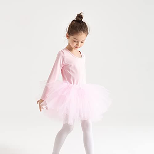 Tutu.kk Girls' 4-Layer Ballet Tutu Leotard (12 Months - 7 Years)