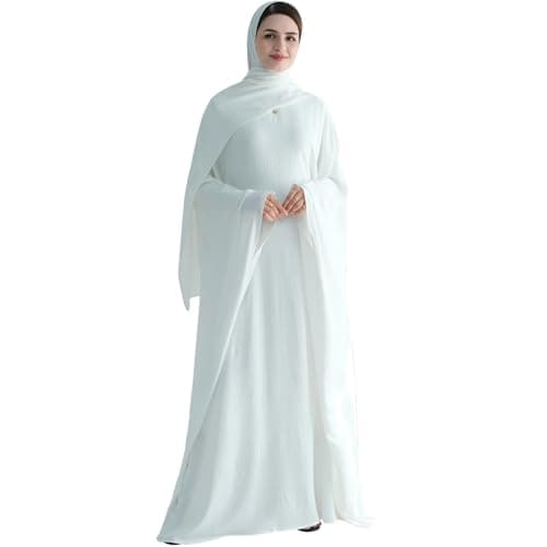 Muslim Abaya Dress for Women | Arabian Prayer Robe with Batwing Maxi Kaftan