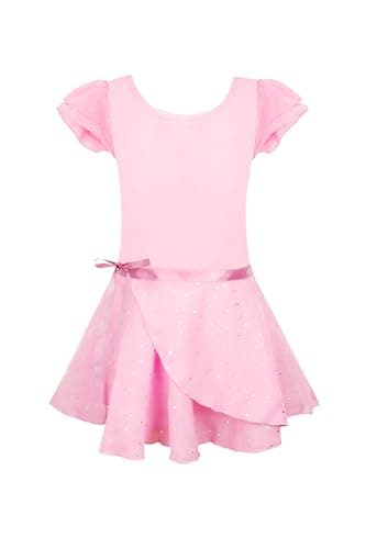 EQSJIU Removable Skirt Ballet Leotard Dance Outfit for Girls 2-12 Years