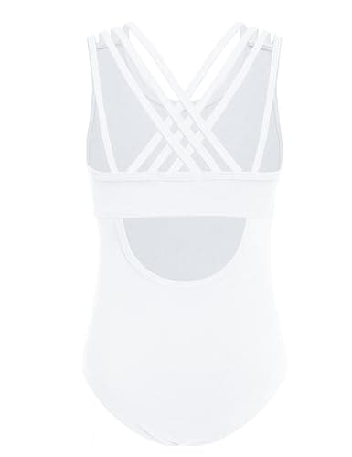Arshiner Girls' Crisscross Straps Sleeveless Ballet Leotards