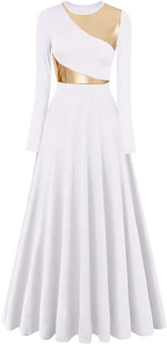 ORIDOOR Women's Modern Worship Liturgical Dance Dress Full Length Church Robe