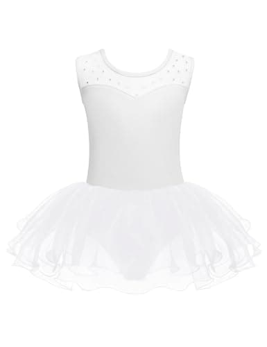 Zaclotre Sparkly Ballet Leotard Tutu Dance Costume for Girls