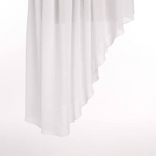 AFAVOM Women's Metallic Asymmetric Praise Dance Dress with Pants
