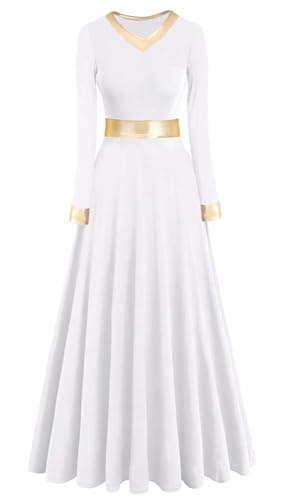 ORIDOOR Women's Modern Worship Liturgical Dance Dress Full Length Church Robe