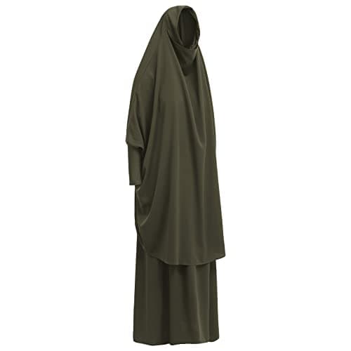 IBTOM CASTLE Women's Muslim Hijab Prayer Dress Maxi Cardi Robe