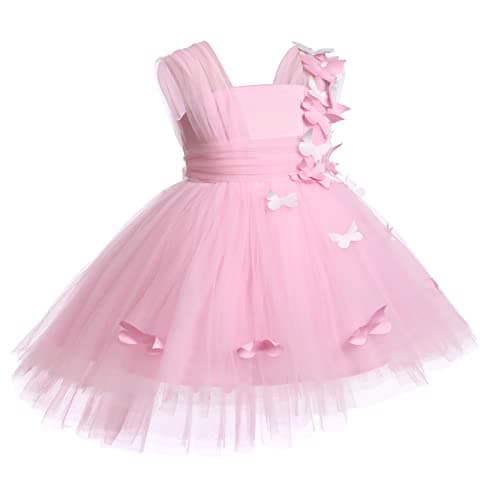 IDOPIP High-Low Tutu Dress for Toddler Princess Birthday Party