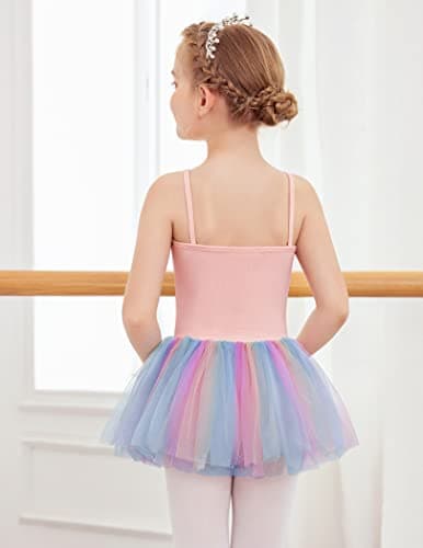 Zaclotre Sparkly Ballet Leotard & Tutu Dress for Little Girls