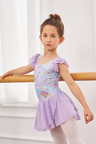 Arshiner Girls' Ballet Dance Tutu Skirted Leotard