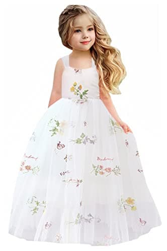 2Bunnies Girl Enchanted Floral Lace A-Line Garden Party Dress