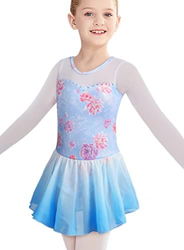 Belovance Girls Gymnastics Skirted Leotards Ballet Tutu
