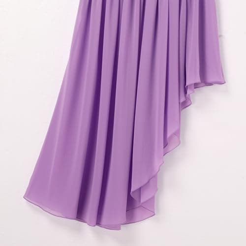 AFAVOM Women's Metallic Sequin Liturgical Dance Dress with Ruffle Overlay