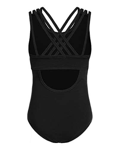 Arshiner Girls' Crisscross Straps Sleeveless Ballet Leotards