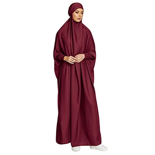 IKADEX Hooded Abaya Dress for Muslim Women