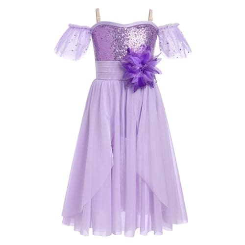 Ballet Leotard with Tulle Skirt and Sequins for Girls