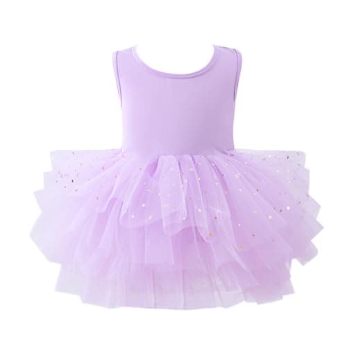 Tutu.kk Girls' 4-Layer Ballet Tutu Leotard (12 Months - 7 Years)