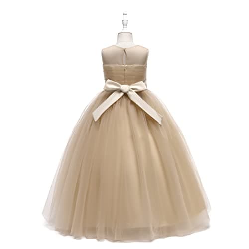 Glamulice Long A-Line Maxi Flower Girl Holiday Dress