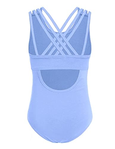 Arshiner Girls' Crisscross Straps Sleeveless Ballet Leotards