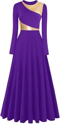 ORIDOOR Women's Modern Worship Liturgical Dance Dress Full Length Church Robe