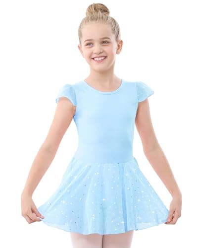 Pink Ruffle Sleeve Ballet Outfit for Toddler Girls