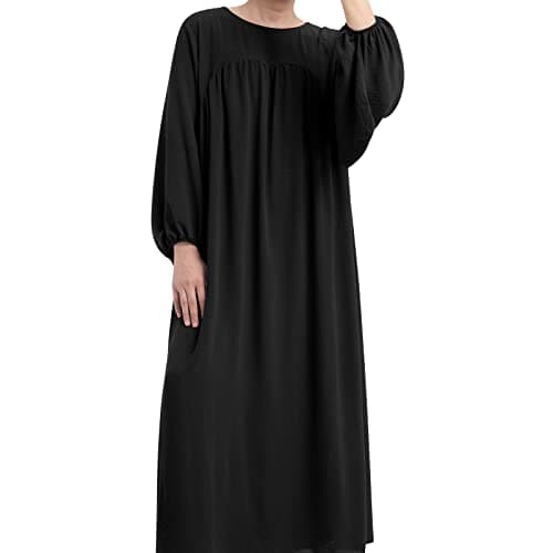 IMEKIS Women Muslim Abaya Maxi Dress