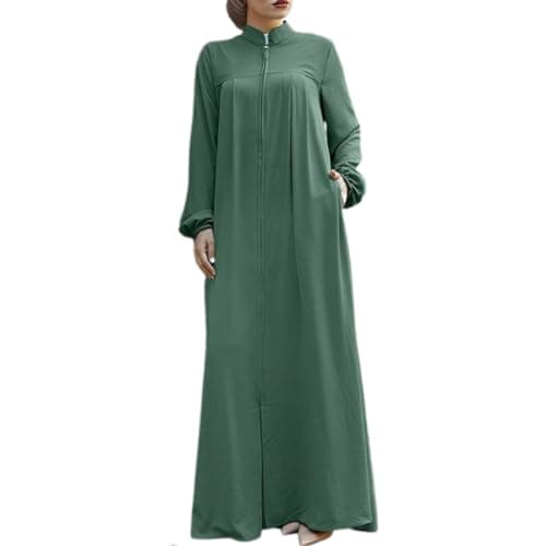 Zippered Abaya Islamic Prayer Clothes for Women