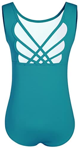 WYHDY Girls' Ballet Dance Butterfly Crisscross Straps Sleeveless Leotards