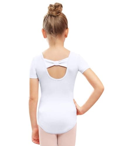 Black Ballet Dance Leotard with Bow Back for Girls (Toddler/Little/Big Kids)