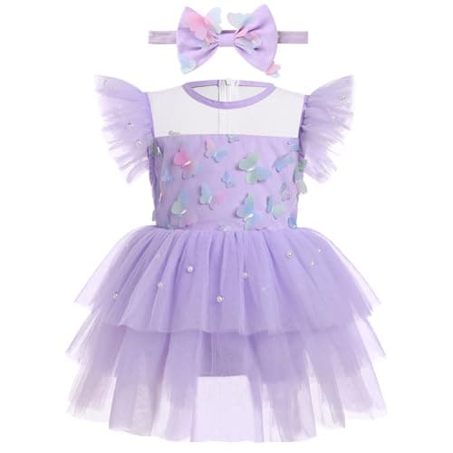 Newborn Baby Girls Princess Tutu Romper Dress with Headband