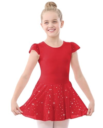 Pink Ruffle Sleeve Ballet Outfit for Toddler Girls