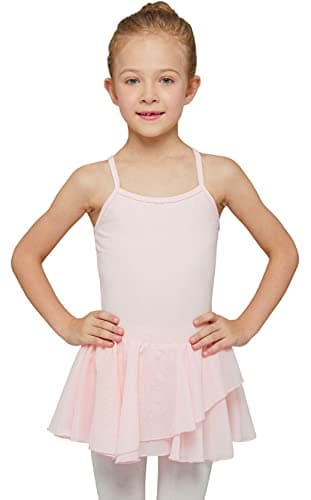 Toddler Girls' Ballet Leotards with Skirt and Puff Sleeves