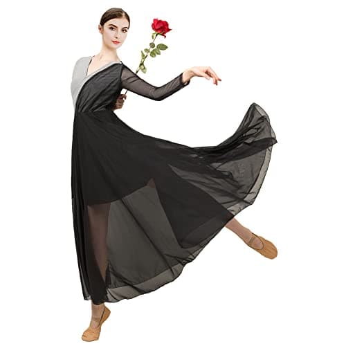 ROYAL SMEELA Women's Modern Long Sleeve Dance Dress - Lyrical Costume