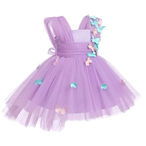 IDOPIP High-Low Tutu Dress for Toddler Princess Birthday Party