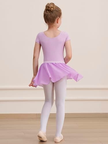 WEGETIT Girls Toddler Ballet Leotard with Skirt Tutu Dance Outfit