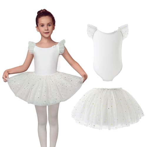 TUTULAND Ballet Leotards for Girls - Toddler Dance Combo