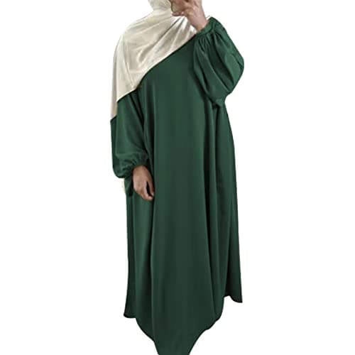 IMEKIS Women Muslim Abaya Maxi Dress