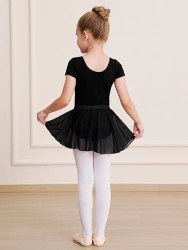 WEGETIT Ballet Leotards for Girls Toddler Dance Outfits with Skirt