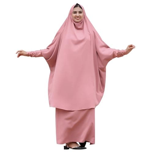 IWEMEK Muslim Women's Chiffon Abaya Dress Set