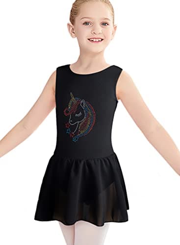 Belovance Girls Gymnastics Skirted Leotards Ballet Tutu