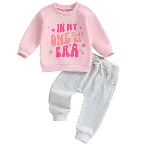 Canis Girls' 1st Birthday Outfit Sweatshirt & Joggers