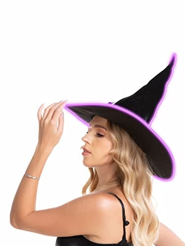 Light Up Witch Hat with EL Wire for HSCTEK