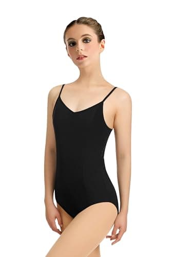 WYHDY Women's Ballet Leotard for Dance, Round Neck, Lace Bow Back