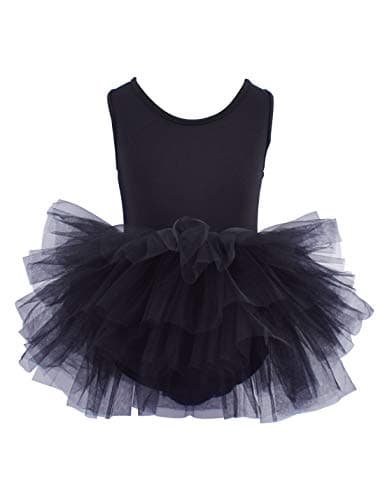 Tutu.kk Girls' 4-Layer Ballet Tutu Leotard (12 Months - 7 Years)