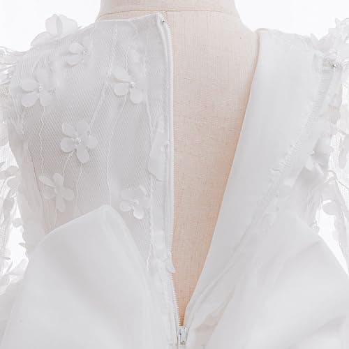 Milstars Baby Flower Bowknot Tulle Baptism Dress for Girls