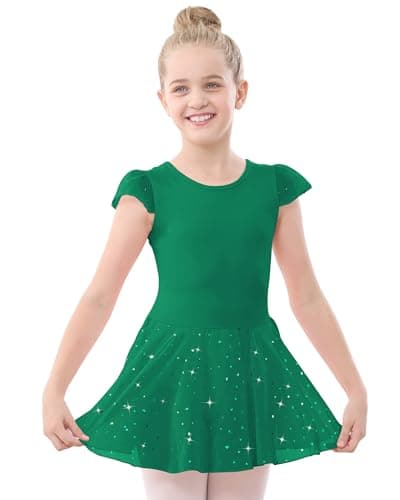 Pink Ruffle Sleeve Ballet Outfit for Toddler Girls