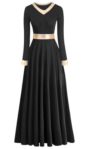 ORIDOOR Women's Modern Worship Liturgical Dance Dress Full Length Church Robe